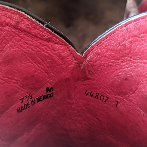 MACIE BEAN M8031 floral embroidered Sweet Sixteen snip toe cowgirl boots sz 7.5 - Picture 10 of 14